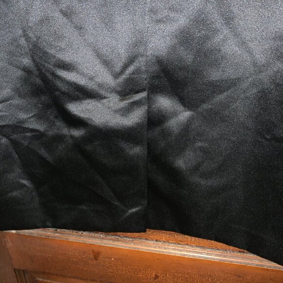 Worthington Black Satin Sheath Dress 14 updated pics - Picture 4 of 7